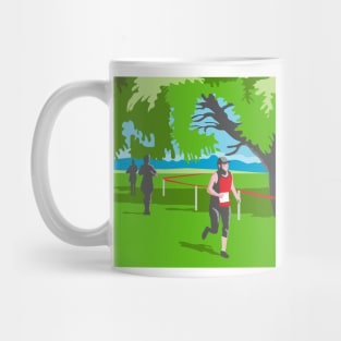 Marathon Runner Running WPA Mug